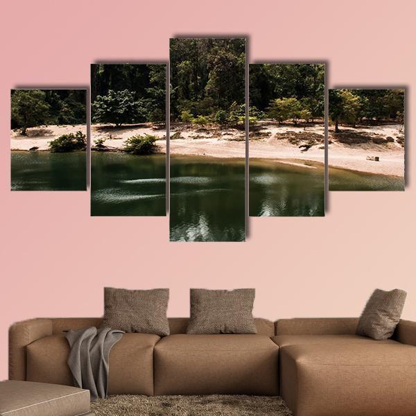 Konglor Cave Thailand Canvas Wall Art-5 Star-Gallery Wrap-62" x 32"-Tiaracle