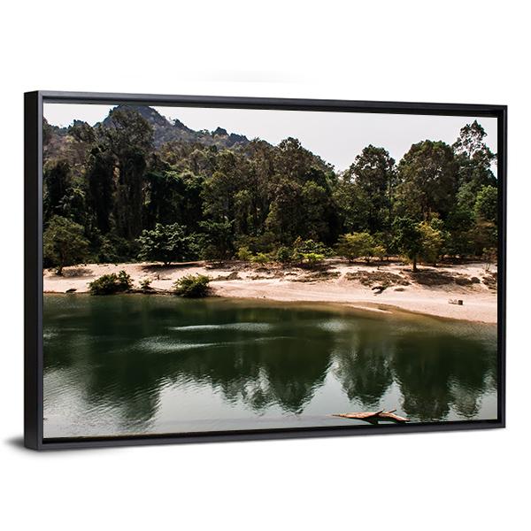 Konglor Cave Thailand Canvas Wall Art-3 Horizontal-Gallery Wrap-25" x 16"-Tiaracle