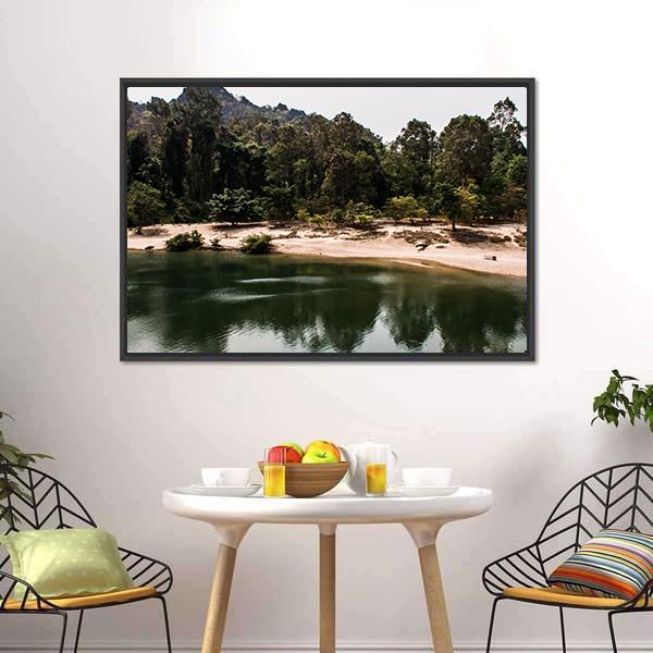 Konglor Cave Thailand Canvas Wall Art-3 Horizontal-Gallery Wrap-25" x 16"-Tiaracle