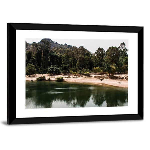 Konglor Cave Thailand Canvas Wall Art-3 Horizontal-Gallery Wrap-25" x 16"-Tiaracle