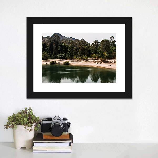 Konglor Cave Thailand Canvas Wall Art-1 Piece-Framed Print-20" x 16"-Tiaracle
