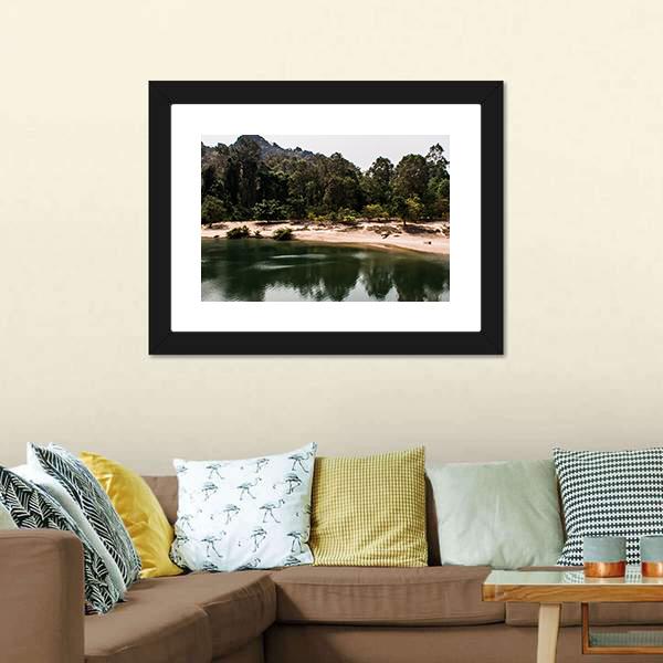 Konglor Cave Thailand Canvas Wall Art-3 Horizontal-Gallery Wrap-25" x 16"-Tiaracle