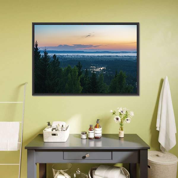Konnu Suursoo Bog Canvas Wall Art-1 Piece-Floating Frame-24" x 16"-Tiaracle