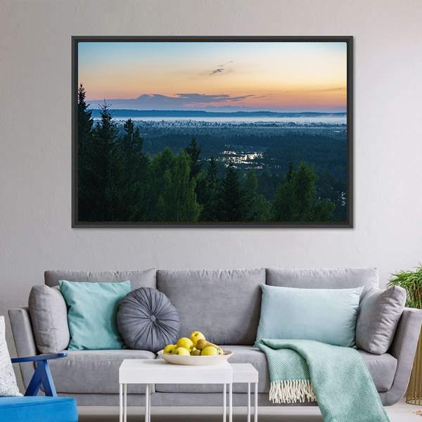 Konnu Suursoo Bog Canvas Wall Art-3 Horizontal-Gallery Wrap-25" x 16"-Tiaracle