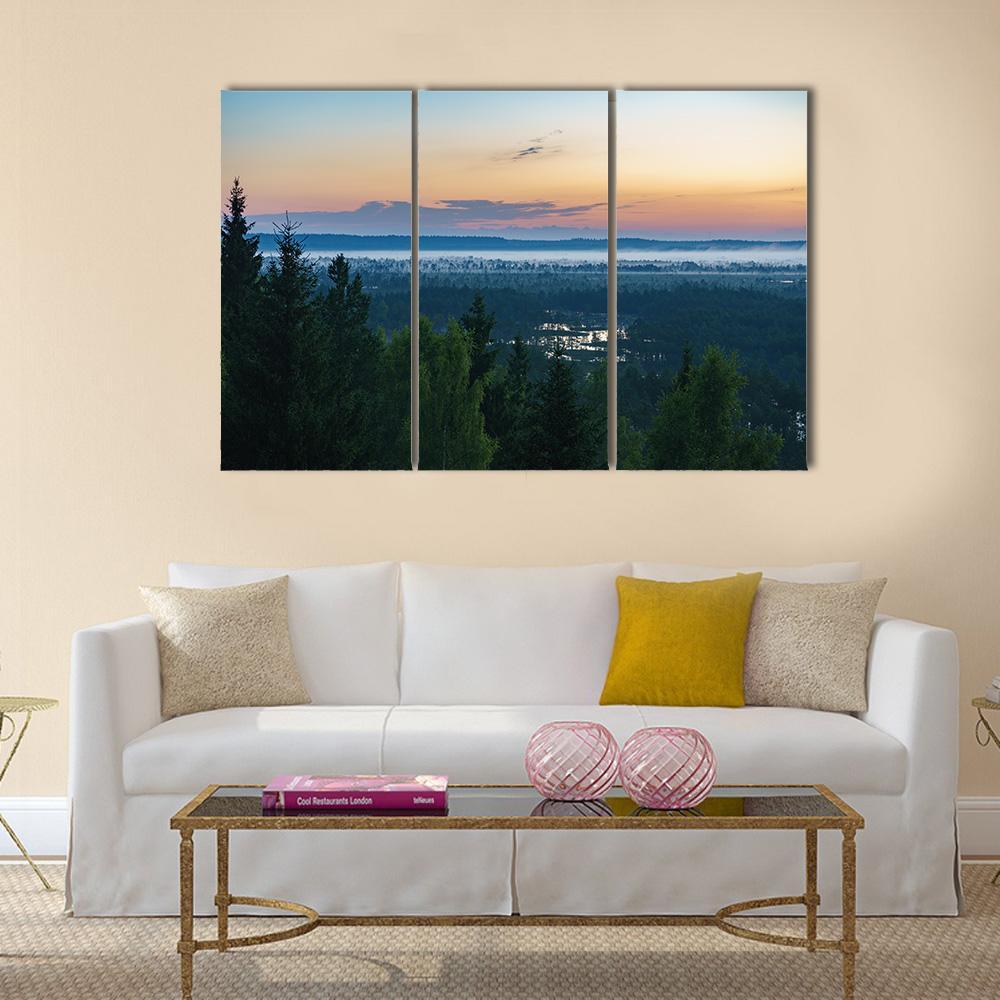 Konnu Suursoo Bog Canvas Wall Art-3 Horizontal-Gallery Wrap-37" x 24"-Tiaracle