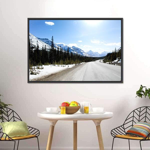 Kootenay Highway Canada Canvas Wall Art-3 Horizontal-Gallery Wrap-25" x 16"-Tiaracle