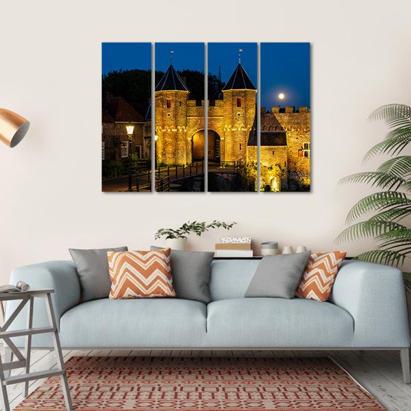 Koppelpoort Gate In Evening Canvas Wall Art-4 Horizontal-Gallery Wrap-34" x 24"-Tiaracle