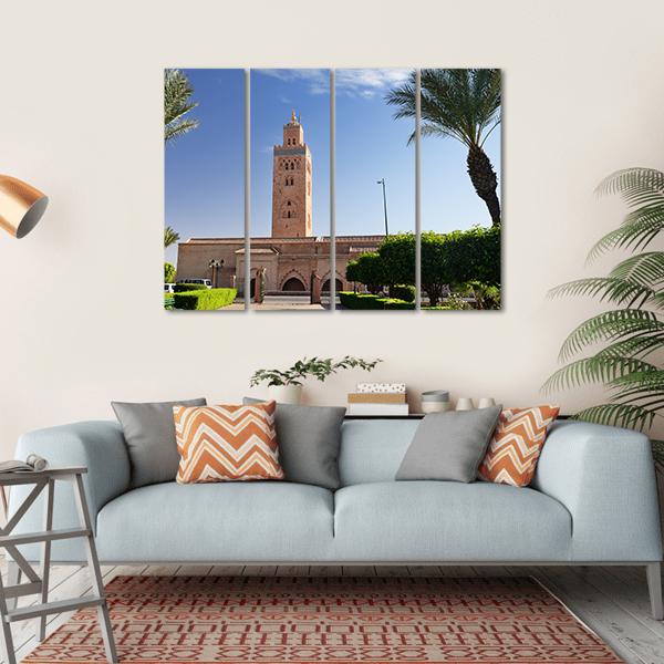 Koutoubia Mosque Canvas Wall Art-4 Horizontal-Gallery Wrap-34" x 24"-Tiaracle
