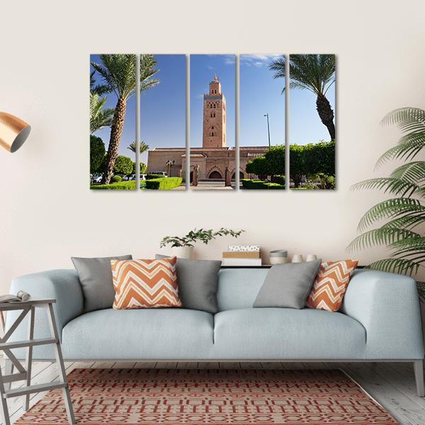 Koutoubia Mosque Canvas Wall Art-5 Horizontal-Gallery Wrap-22" x 12"-Tiaracle