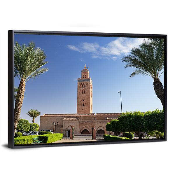 Koutoubia Mosque Canvas Wall Art-3 Horizontal-Gallery Wrap-25" x 16"-Tiaracle