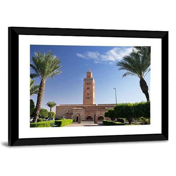 Koutoubia Mosque Canvas Wall Art-3 Horizontal-Gallery Wrap-25" x 16"-Tiaracle
