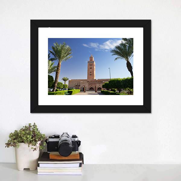 Koutoubia Mosque Canvas Wall Art-3 Horizontal-Gallery Wrap-25" x 16"-Tiaracle