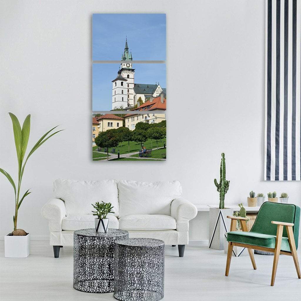 Kremnica Castle In Slovakia Vertical Canvas Wall Art-3 Vertical-Gallery Wrap-12" x 25"-Tiaracle