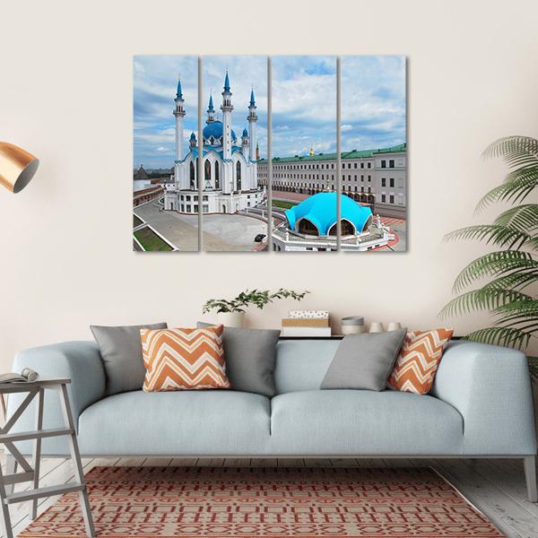 Kul Sharif Mosque Canvas Wall Art-4 Horizontal-Gallery Wrap-34" x 24"-Tiaracle