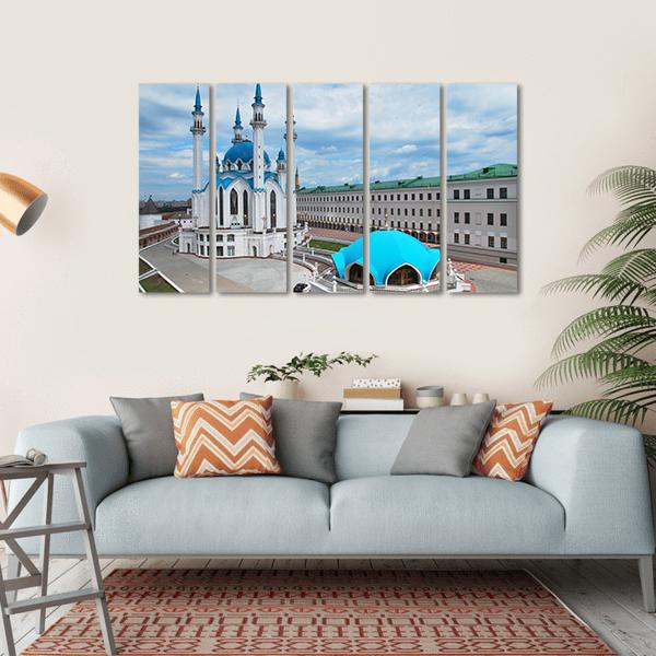 Kul Sharif Mosque Canvas Wall Art-5 Horizontal-Gallery Wrap-22" x 12"-Tiaracle