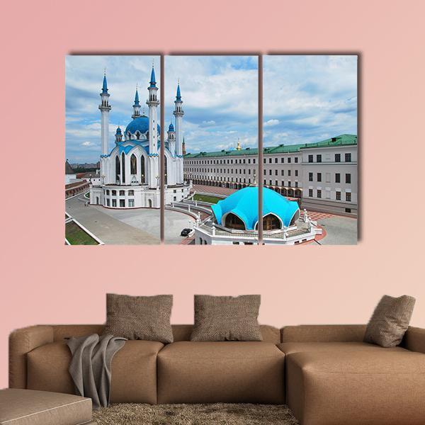 Kul Sharif Mosque Canvas Wall Art-3 Horizontal-Gallery Wrap-37" x 24"-Tiaracle