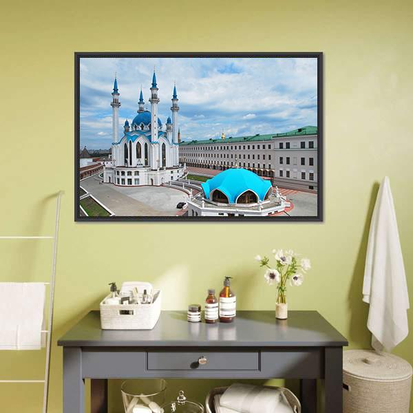 Kul Sharif Mosque Canvas Wall Art-3 Horizontal-Gallery Wrap-25" x 16"-Tiaracle