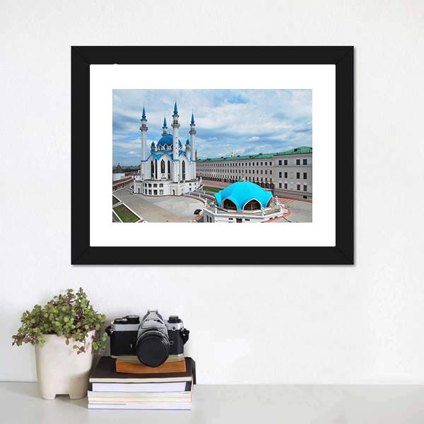 Kul Sharif Mosque Canvas Wall Art-3 Horizontal-Gallery Wrap-25" x 16"-Tiaracle