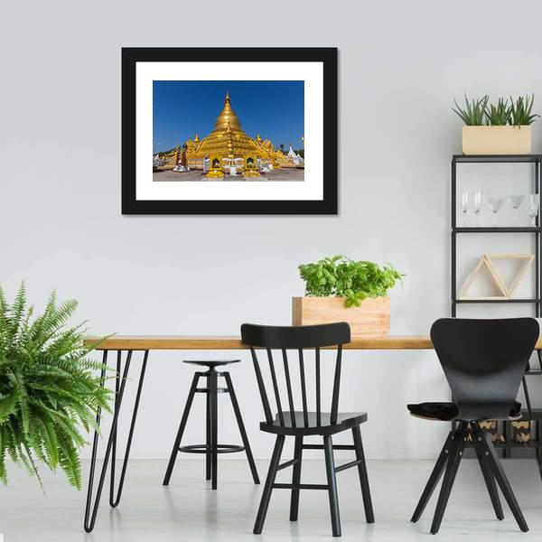 Kuthodaw Pagoda In Mandalay Canvas Wall Art-5 Horizontal-Gallery Wrap-22" x 12"-Tiaracle