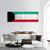 Kuwait Flag Panoramic Canvas Wall Art-3 Piece-25" x 08"-Tiaracle