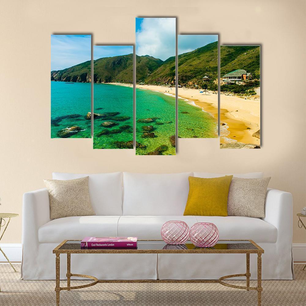 Ky Co Beach Vietnam Canvas Wall Art-5 Pop-Gallery Wrap-47" x 32"-Tiaracle