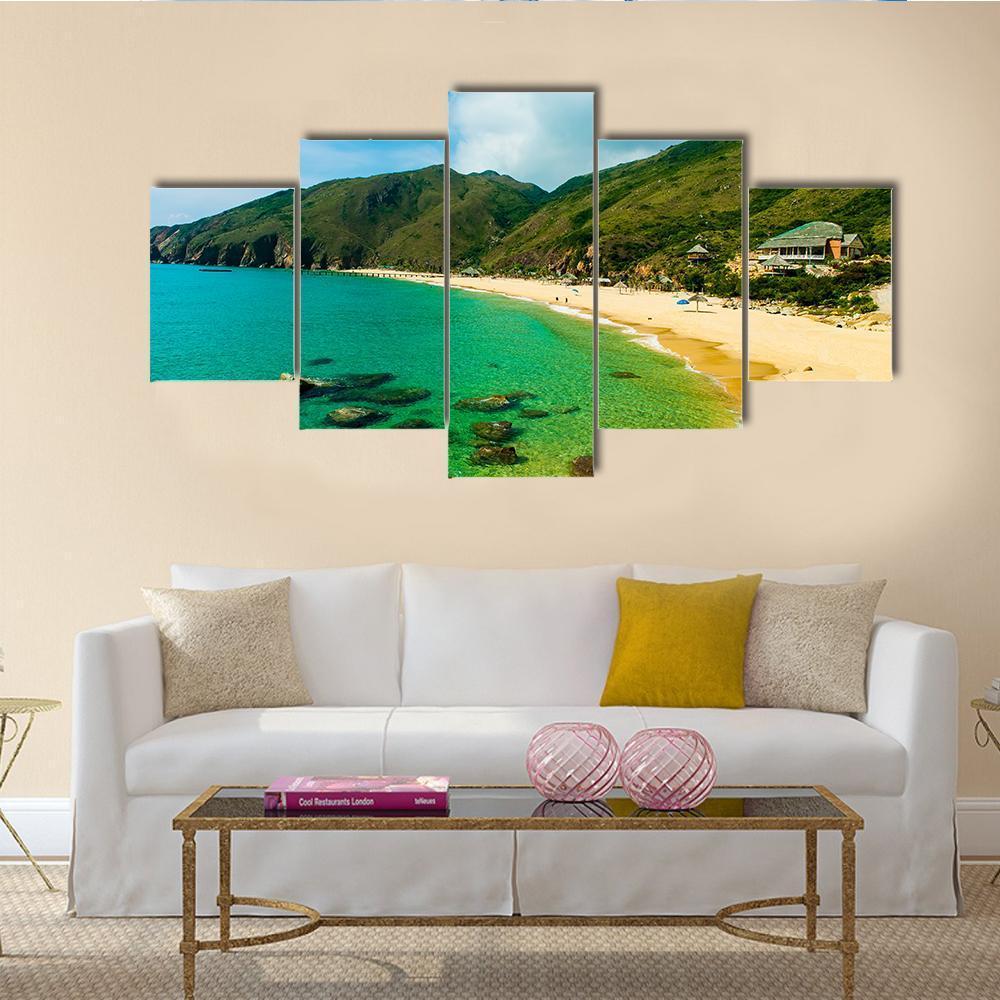 Ky Co Beach Vietnam Canvas Wall Art-5 Star-Gallery Wrap-62" x 32"-Tiaracle