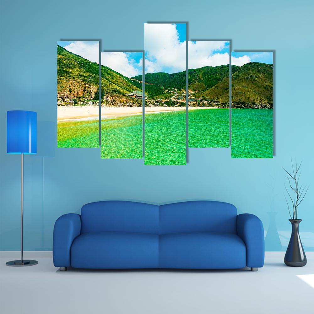 Ky Co Island Vietnam Canvas Wall Art-5 Pop-Gallery Wrap-47" x 32"-Tiaracle