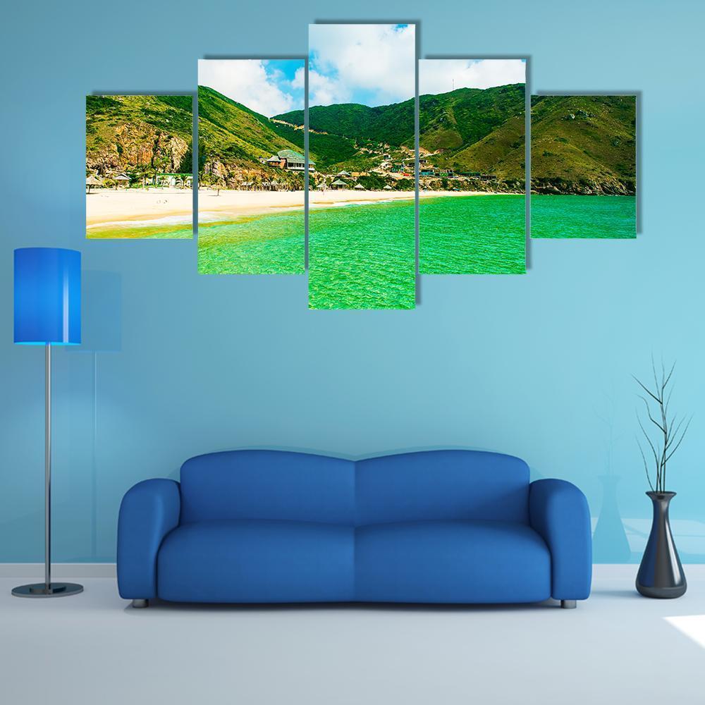 Ky Co Island Vietnam Canvas Wall Art-5 Star-Gallery Wrap-62" x 32"-Tiaracle