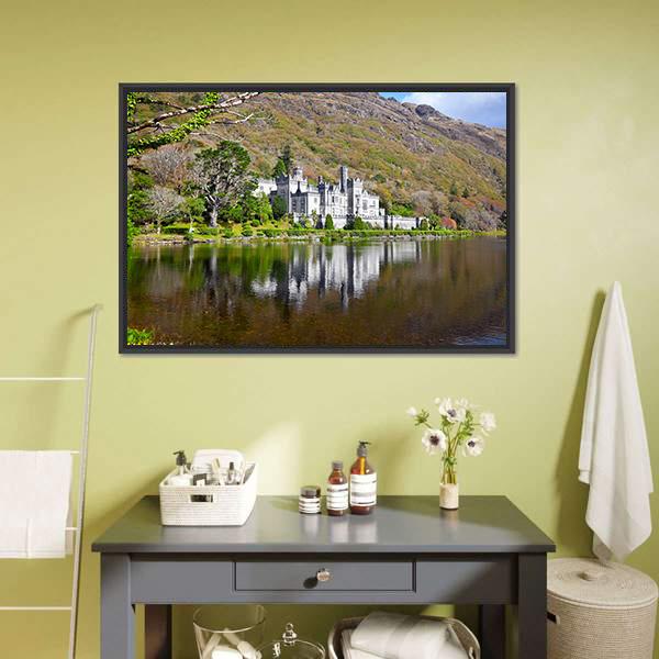 Kylemore Abbey Canvas Wall Art-3 Horizontal-Gallery Wrap-25" x 16"-Tiaracle