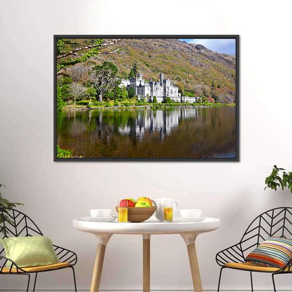 Kylemore Abbey Canvas Wall Art-3 Horizontal-Gallery Wrap-25" x 16"-Tiaracle