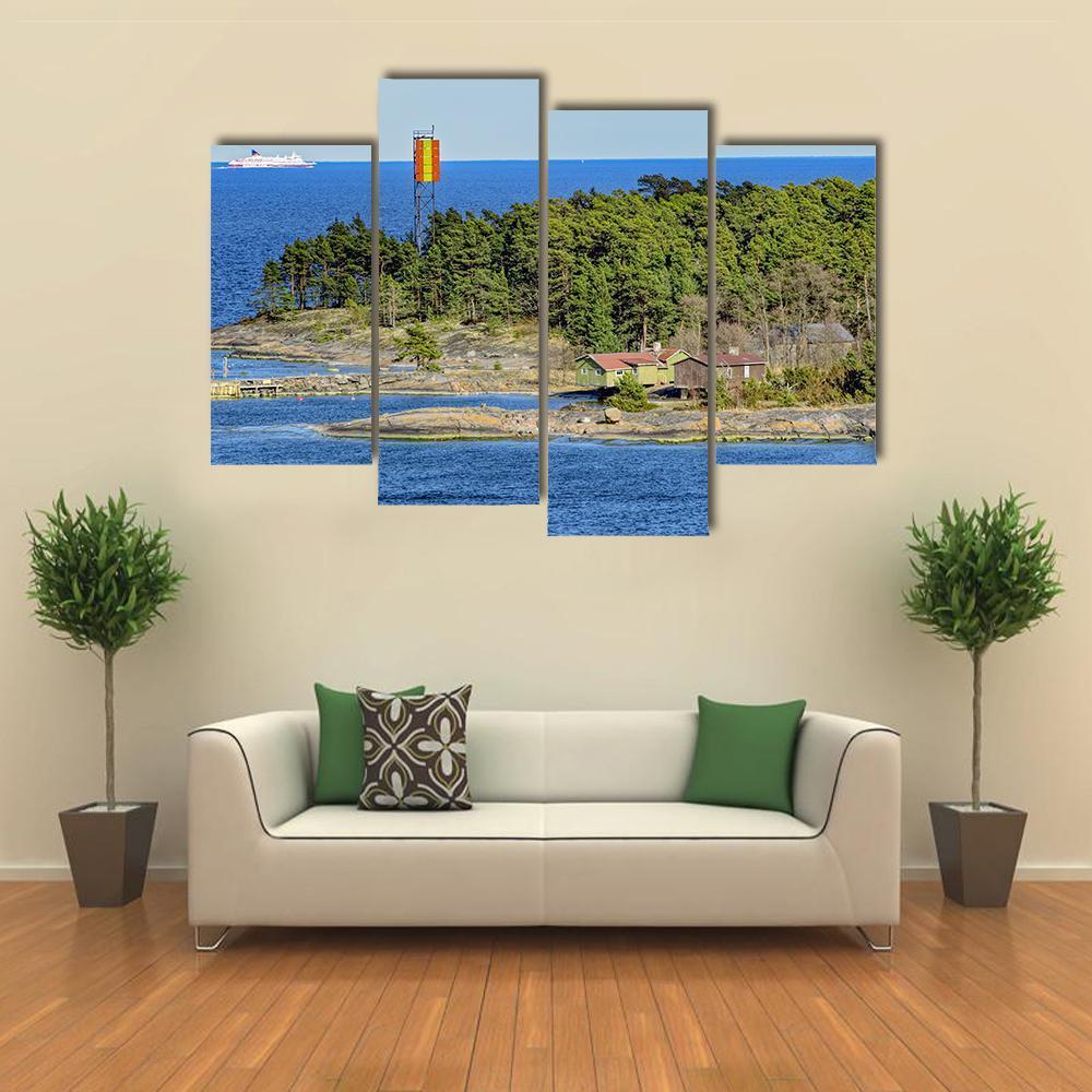 Kyto Island Finland Canvas Wall Art-4 Pop-Gallery Wrap-50" x 32"-Tiaracle
