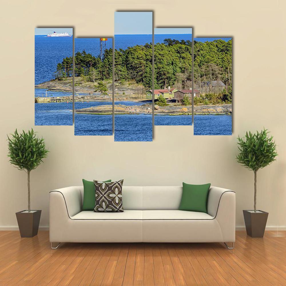 Kyto Island Finland Canvas Wall Art-5 Pop-Gallery Wrap-47" x 32"-Tiaracle