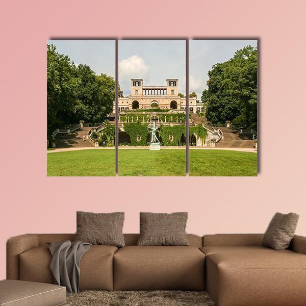 Sanssouci Park Germany Canvas Wall Art-4 Pop-Gallery Wrap-50" x 32"-Tiaracle