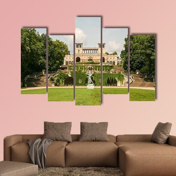 Sanssouci Park Germany Canvas Wall Art-5 Pop-Gallery Wrap-47" x 32"-Tiaracle