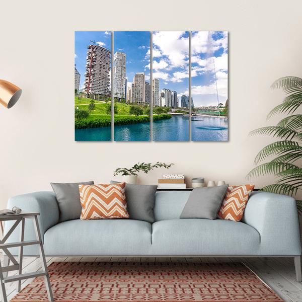 La Mexicana Park Canvas Wall Art-4 Horizontal-Gallery Wrap-34" x 24"-Tiaracle