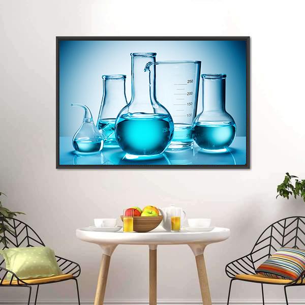 Laboratory Glassware Equipment Canvas Wall Art-3 Horizontal-Gallery Wrap-25" x 16"-Tiaracle