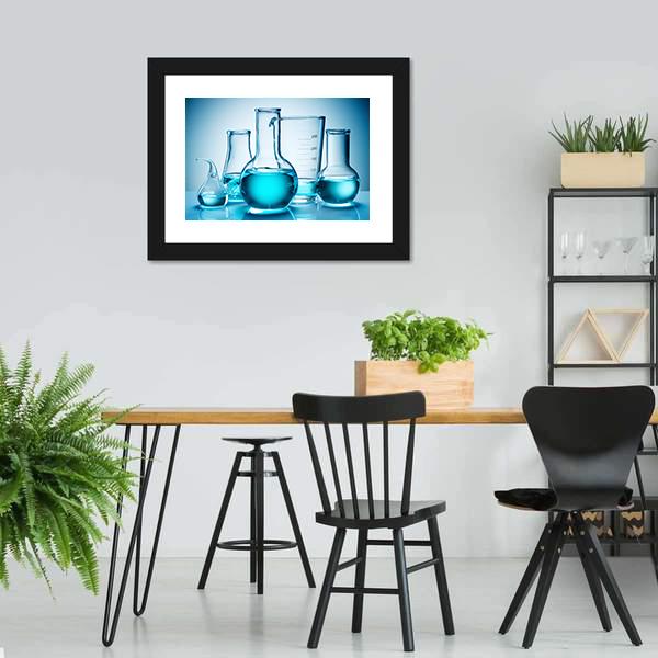Laboratory Glassware Equipment Canvas Wall Art-5 Horizontal-Gallery Wrap-22" x 12"-Tiaracle