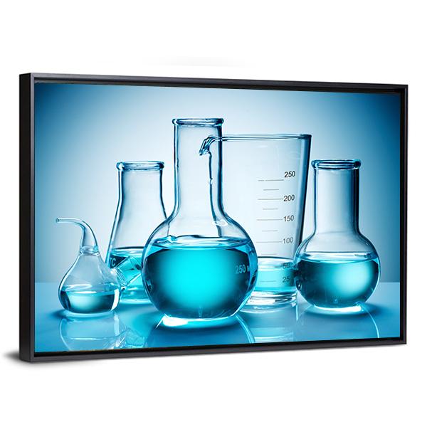 Laboratory Glassware Equipment Canvas Wall Art-5 Horizontal-Gallery Wrap-22" x 12"-Tiaracle