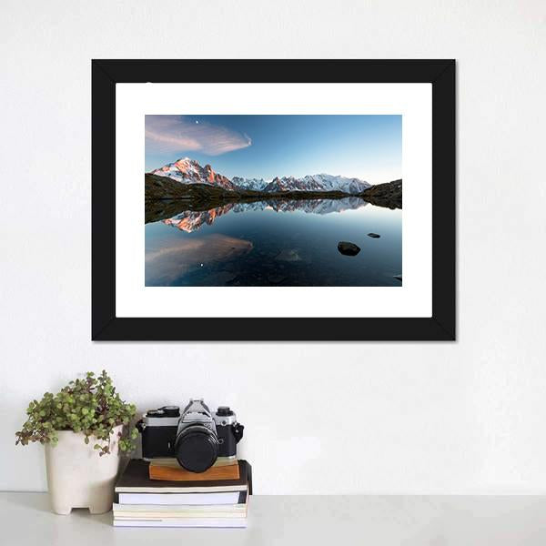 Lac De Chésserys France Canvas Wall Art-3 Horizontal-Gallery Wrap-25" x 16"-Tiaracle