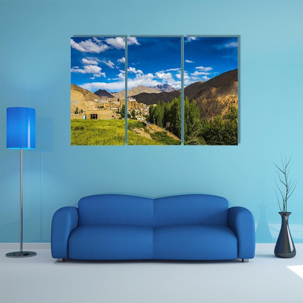 Ladakh Road Trip Canvas Wall Art-3 Horizontal-Gallery Wrap-37" x 24"-Tiaracle