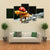 Ladybug On Mushroom Canvas Wall Art-4 Pop-Gallery Wrap-50" x 32"-Tiaracle