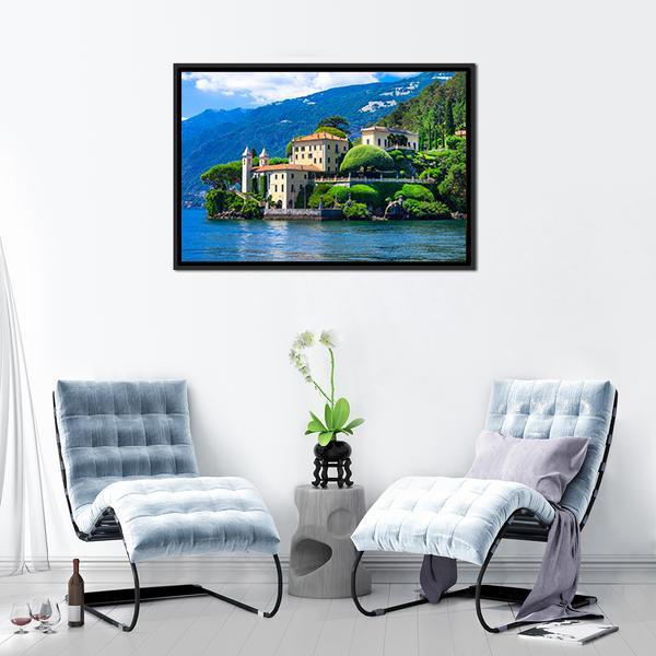 Lago Di Como Canvas Wall Art-5 Horizontal-Gallery Wrap-22" x 12"-Tiaracle