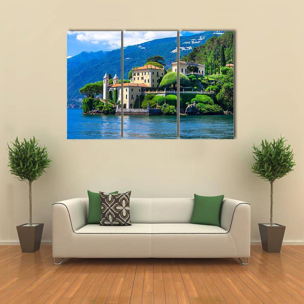 Lago Di Como Canvas Wall Art-5 Pop-Gallery Wrap-47" x 32"-Tiaracle