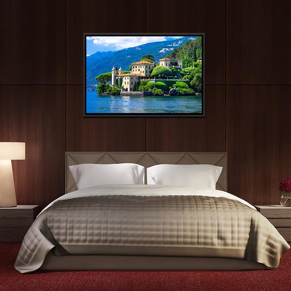 Lago Di Como Canvas Wall Art-3 Horizontal-Gallery Wrap-25" x 16"-Tiaracle