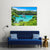 Lagoon In Buzios Canvas Wall Art-4 Horizontal-Gallery Wrap-34" x 24"-Tiaracle