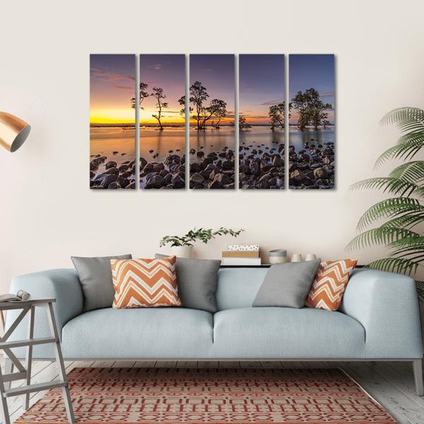 Laguna Beach Canvas Wall Art-5 Horizontal-Gallery Wrap-22" x 12"-Tiaracle