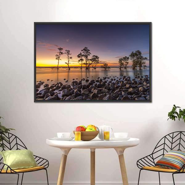 Laguna Beach Canvas Wall Art-5 Horizontal-Gallery Wrap-22" x 12"-Tiaracle