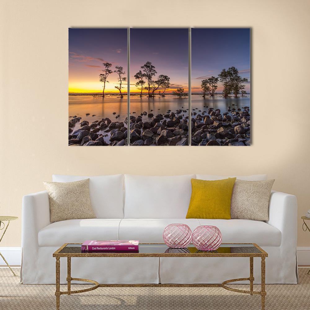 Laguna Beach Canvas Wall Art-3 Horizontal-Gallery Wrap-37" x 24"-Tiaracle