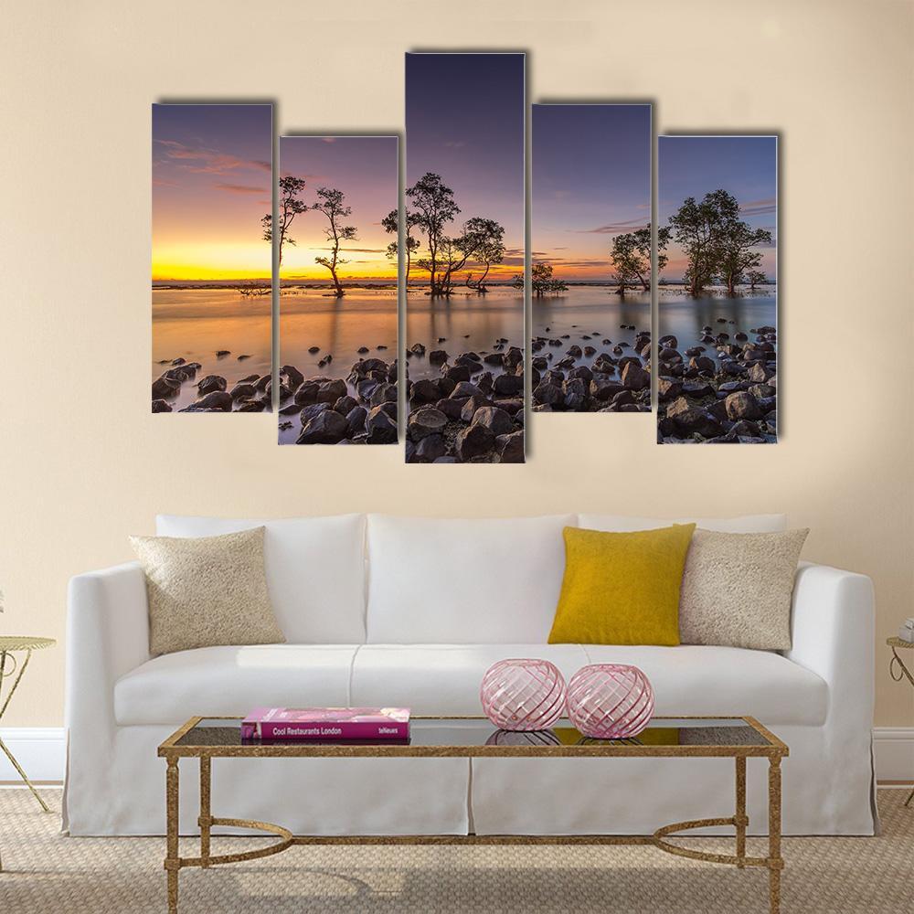 Laguna Beach Canvas Wall Art-5 Pop-Gallery Wrap-47" x 32"-Tiaracle