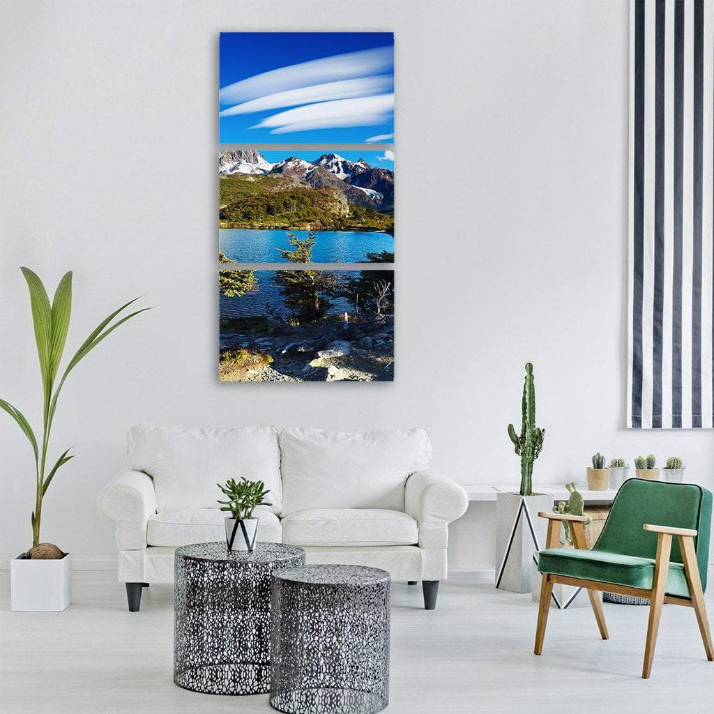 Laguna Capri Vertical Canvas Wall Art-3 Vertical-Gallery Wrap-12" x 25"-Tiaracle